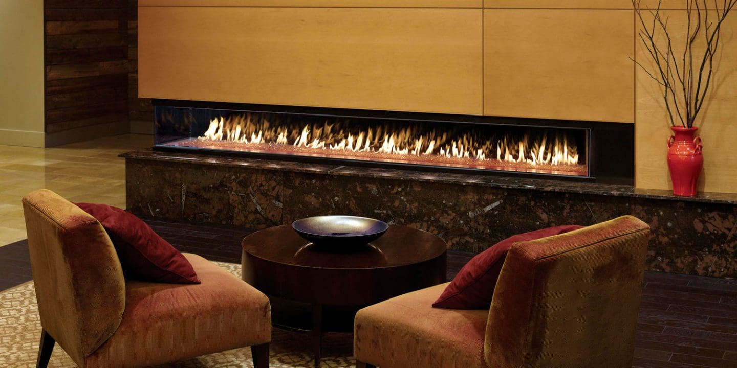 DaVinci Custom Fireplaces - DaVinci Collection - Corner Gas Fireplace - Image 2